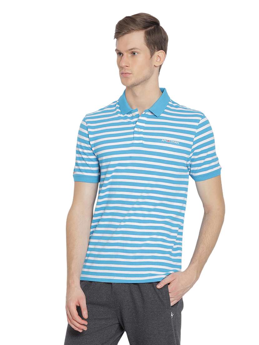 men regular fit striped short sleeve polo t-shirt - 21635932 -  Standard Image - 2