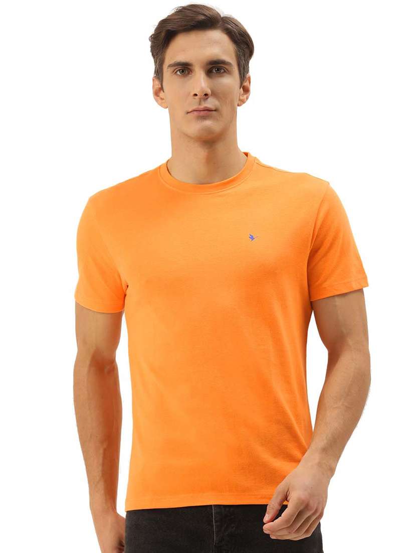 men regular fit plain short sleeve t-shirt