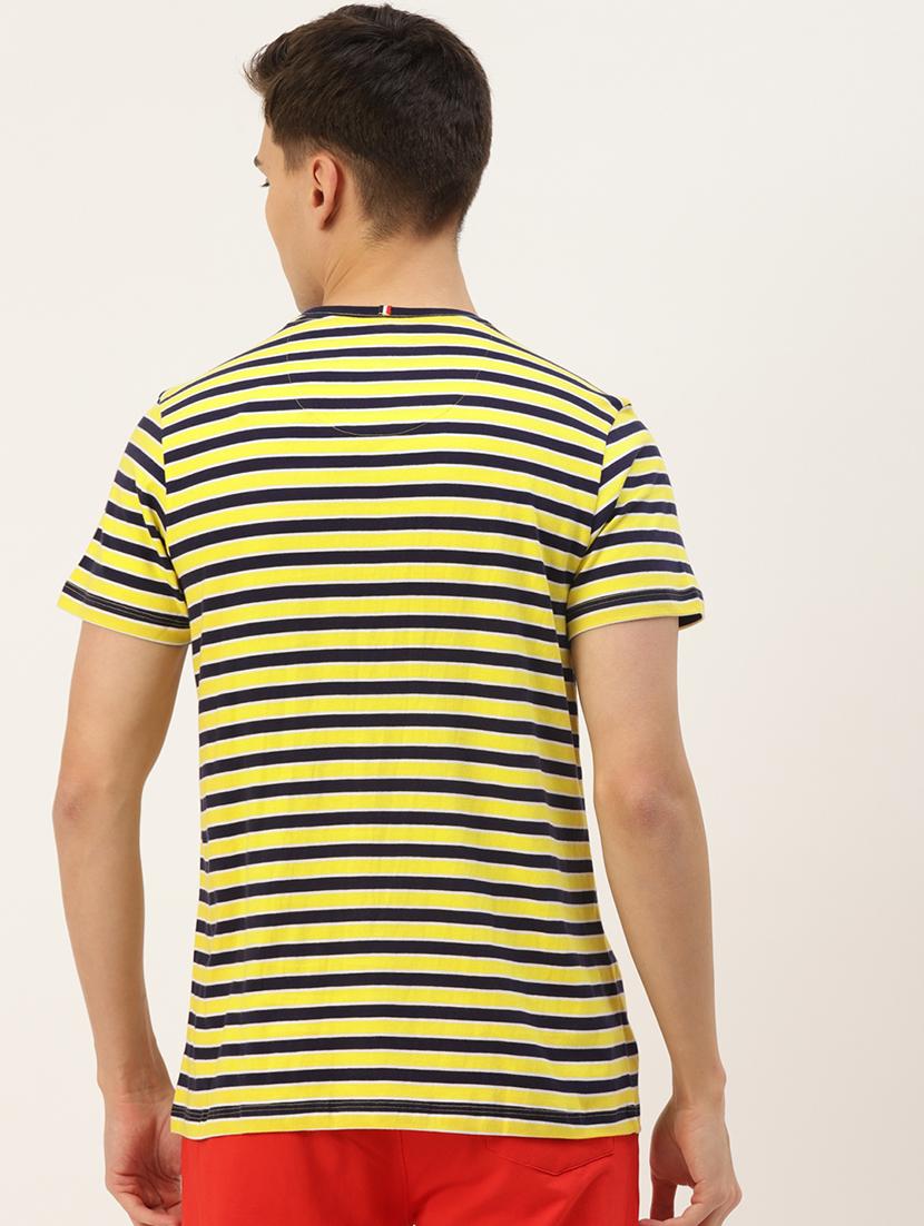 men regular fit striped short sleeve t-shirt - 21635996 - Standard Image - 2