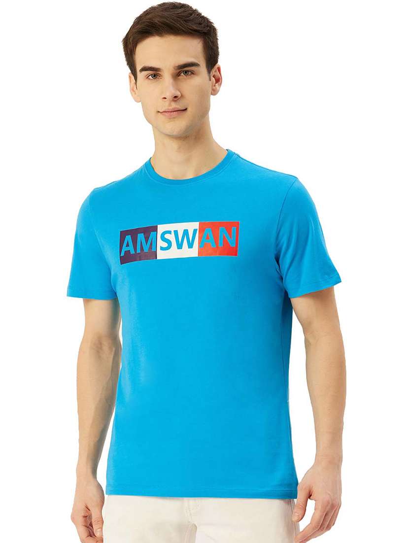 men regular fit printed short sleeve t-shirt - 21636002 -  Zoom Image - 0