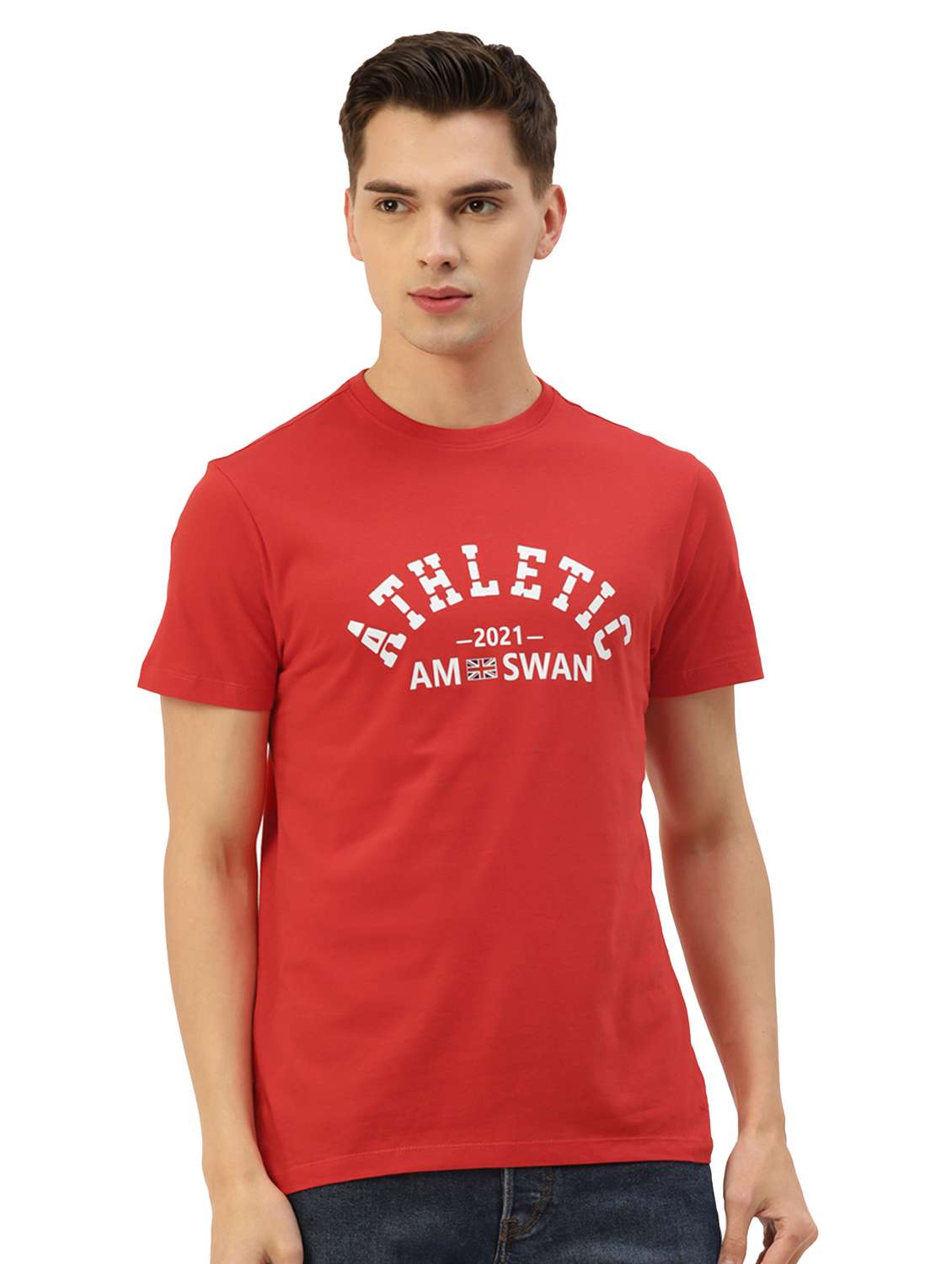 men regular fit printed short sleeve t-shirt
