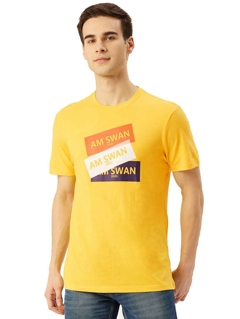 men regular fit printed short sleeve t-shirt
