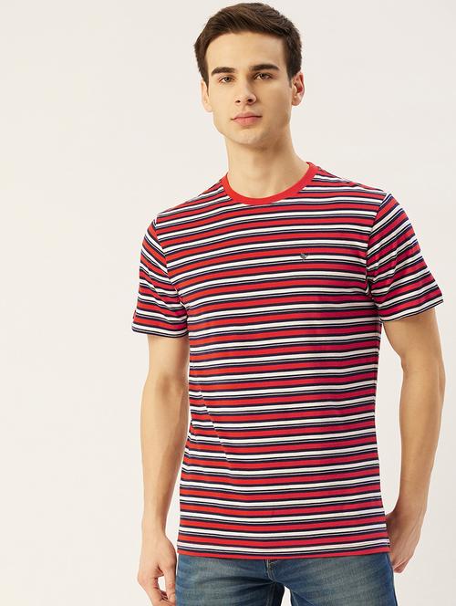 men regular fit striped short sleeve t-shirt - 21636039 - Standard Image - 0