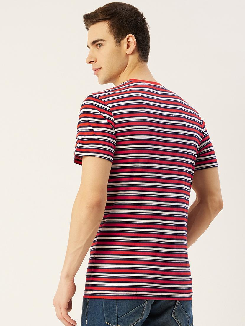 men regular fit striped short sleeve t-shirt - 21636039 - Standard Image - 2
