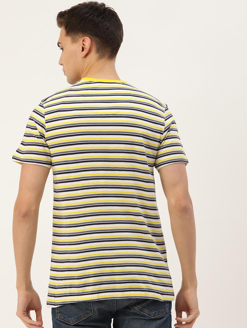 men regular fit striped short sleeve t-shirt - 21636040 - Standard Image - 2