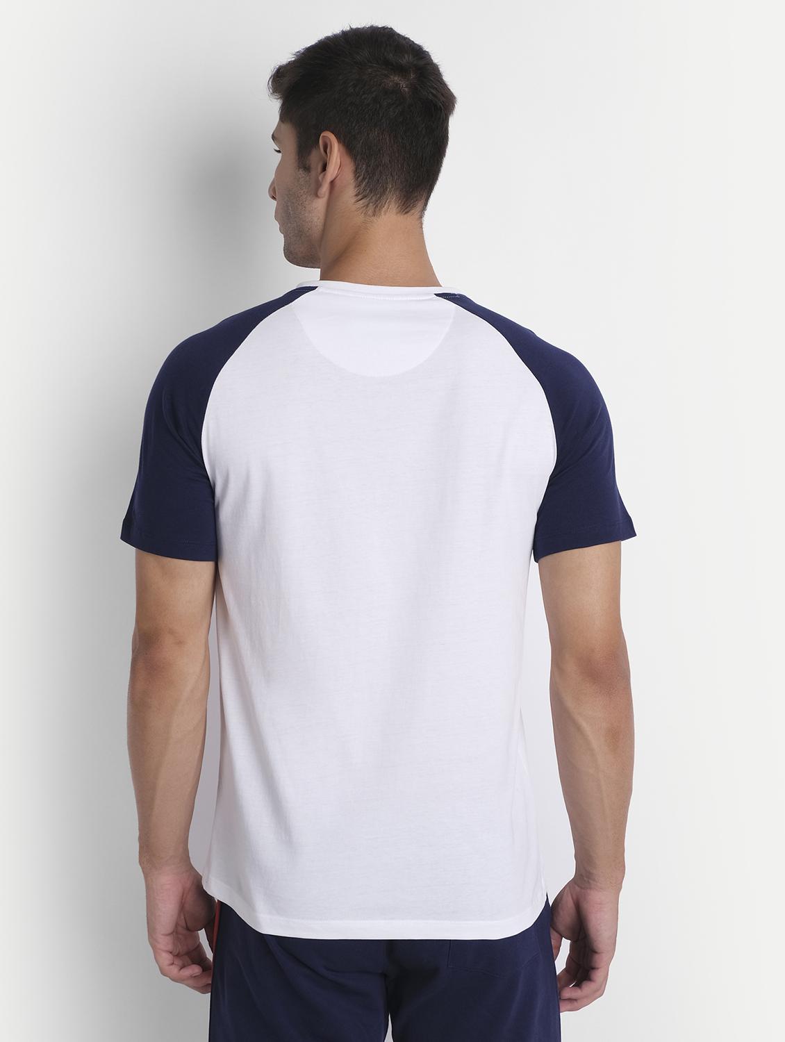 men regular fit color block short sleeve t-shirt - 21636048 - Standard Image - 2