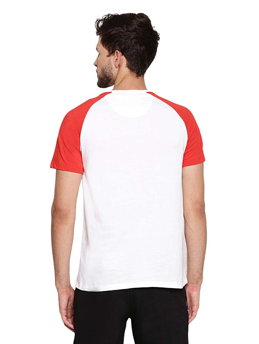 men regular fit color block short sleeve t-shirt - 21636050 -  Standard Image - 2