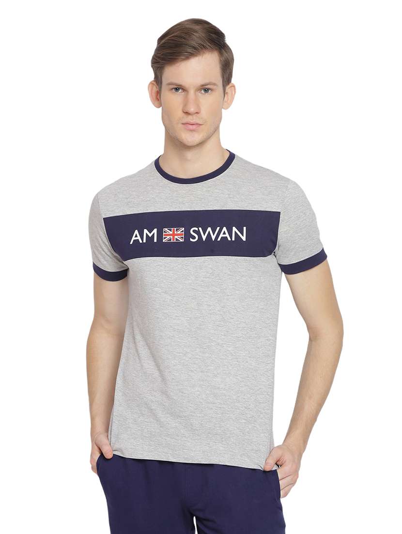 men regular fit color block short sleeve t-shirt