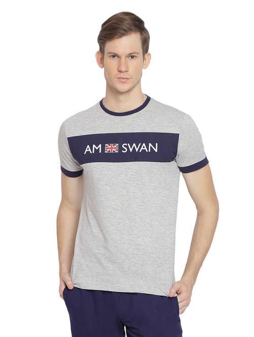 men regular fit color block short sleeve t-shirt - 21636057 - Standard Image - 0