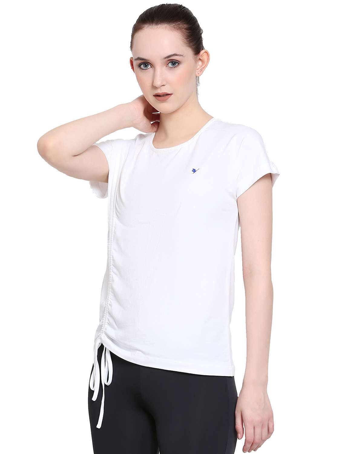 women round neck solid regular top - 21636151 -  Standard Image - 2
