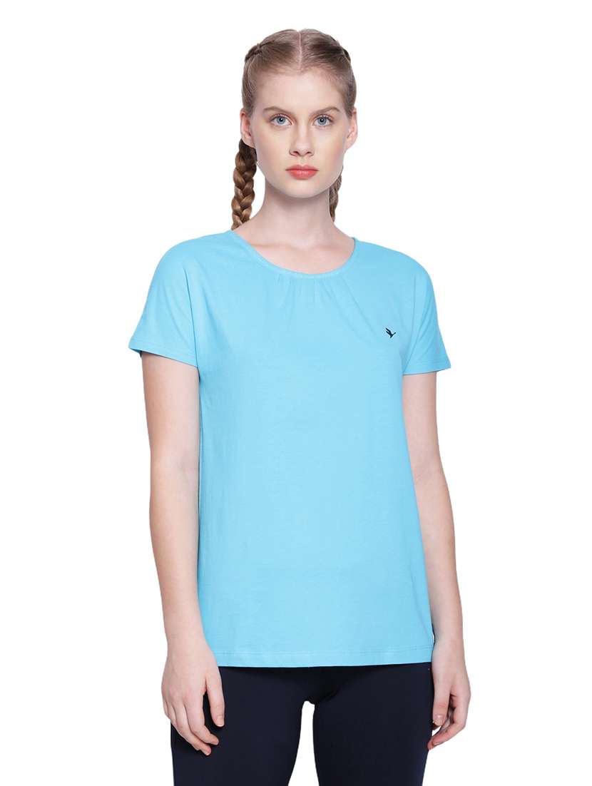 women light blue solid regular top - 21636166 - Standard Image - 2