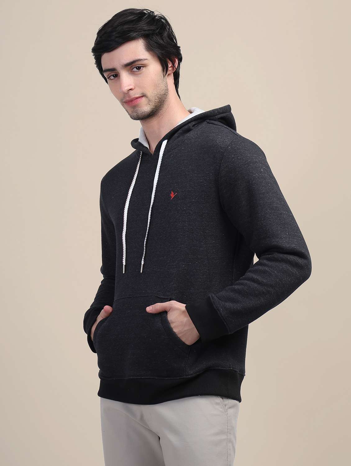 men solid long sleeve sweatshirt - 21636182 -  Standard Image - 2