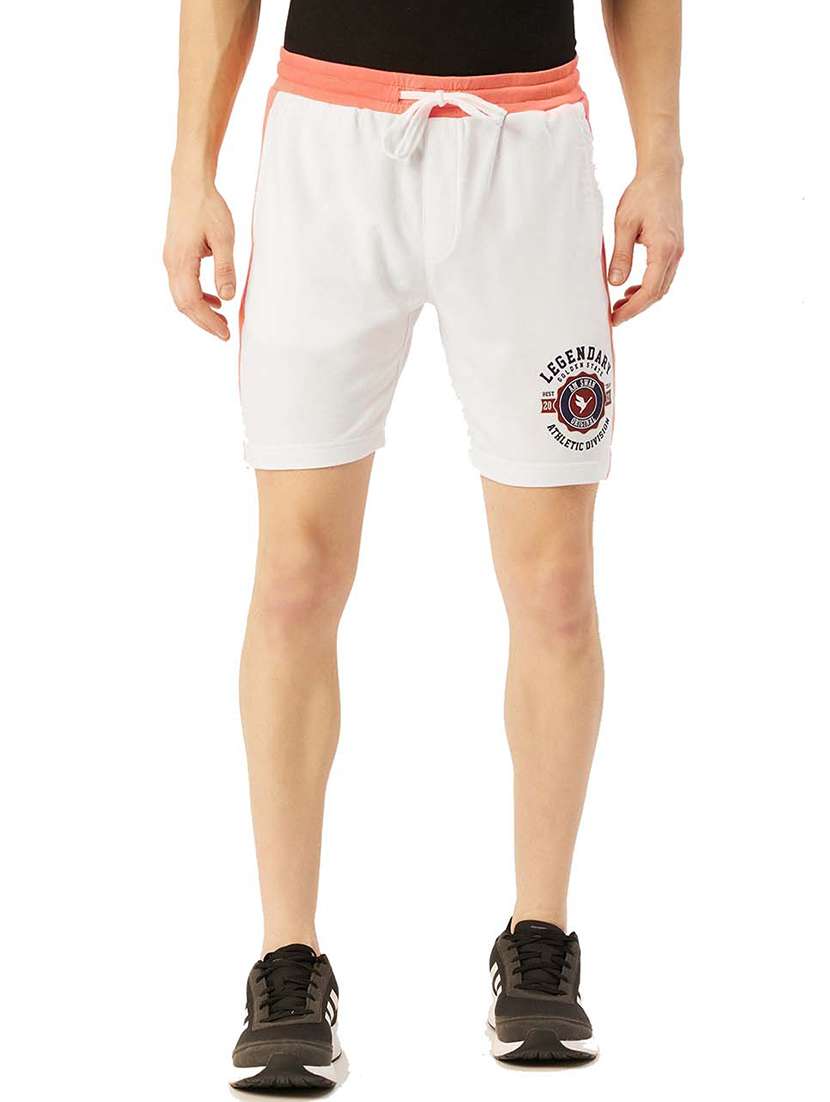men mid rise color block shorts - 21636240 - Zoom Image - 0