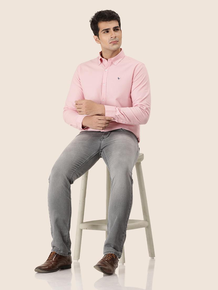 men plain mid rise denim jeans - 21636288 - Standard Image - 2