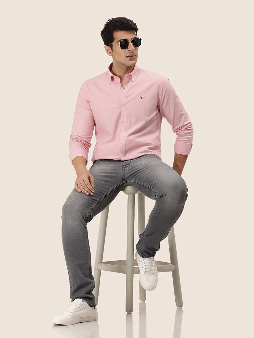 men plain mid rise denim jeans - 21636290 -  Standard Image - 2