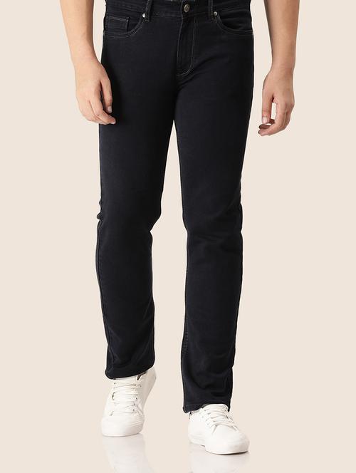 men plain mid rise denim jeans - 21636292 - Standard Image - 0