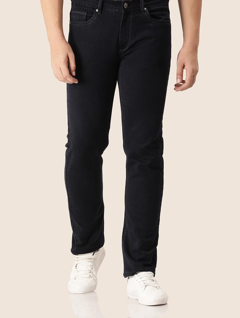 men plain mid rise denim jeans - 21636292 - Zoom Image - 0