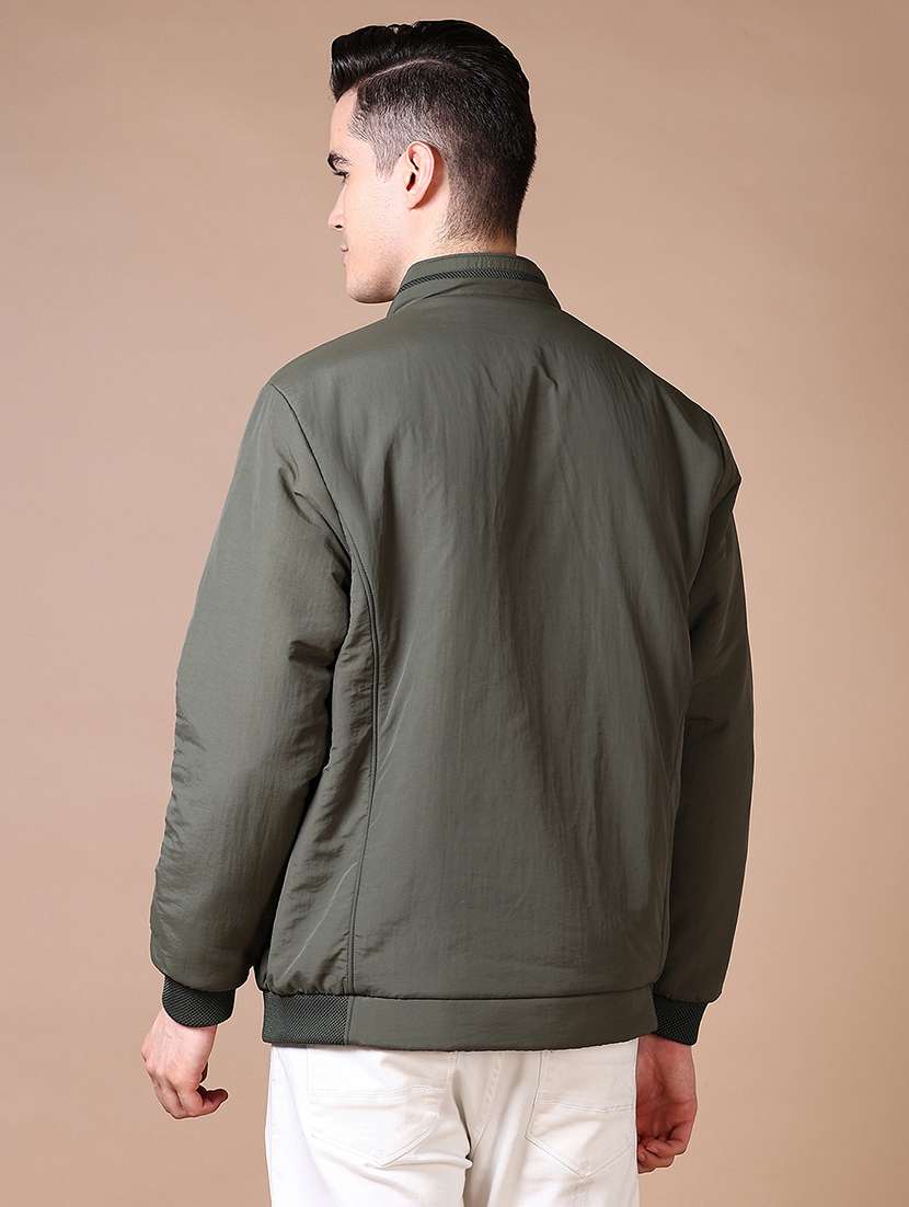 men solid long sleeve bomber jacket - 21636440 -  Standard Image - 2