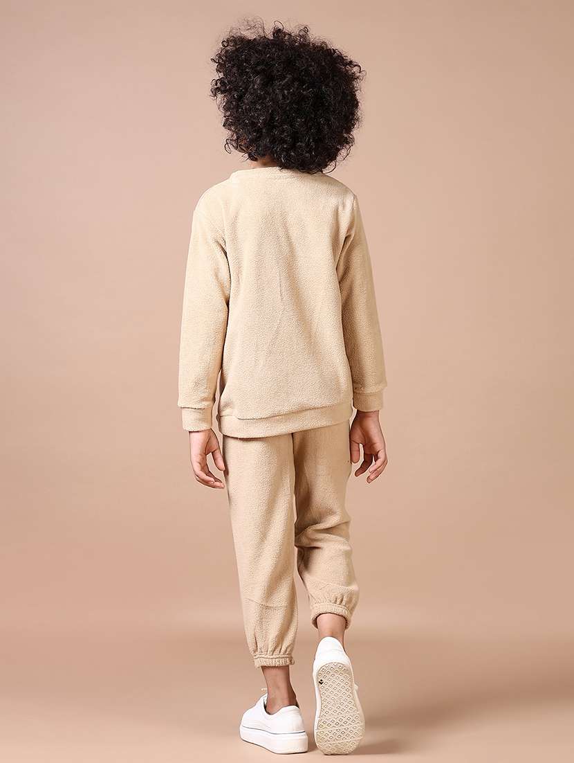 boys beige solid full length sets - 21636458 -  Standard Image - 2