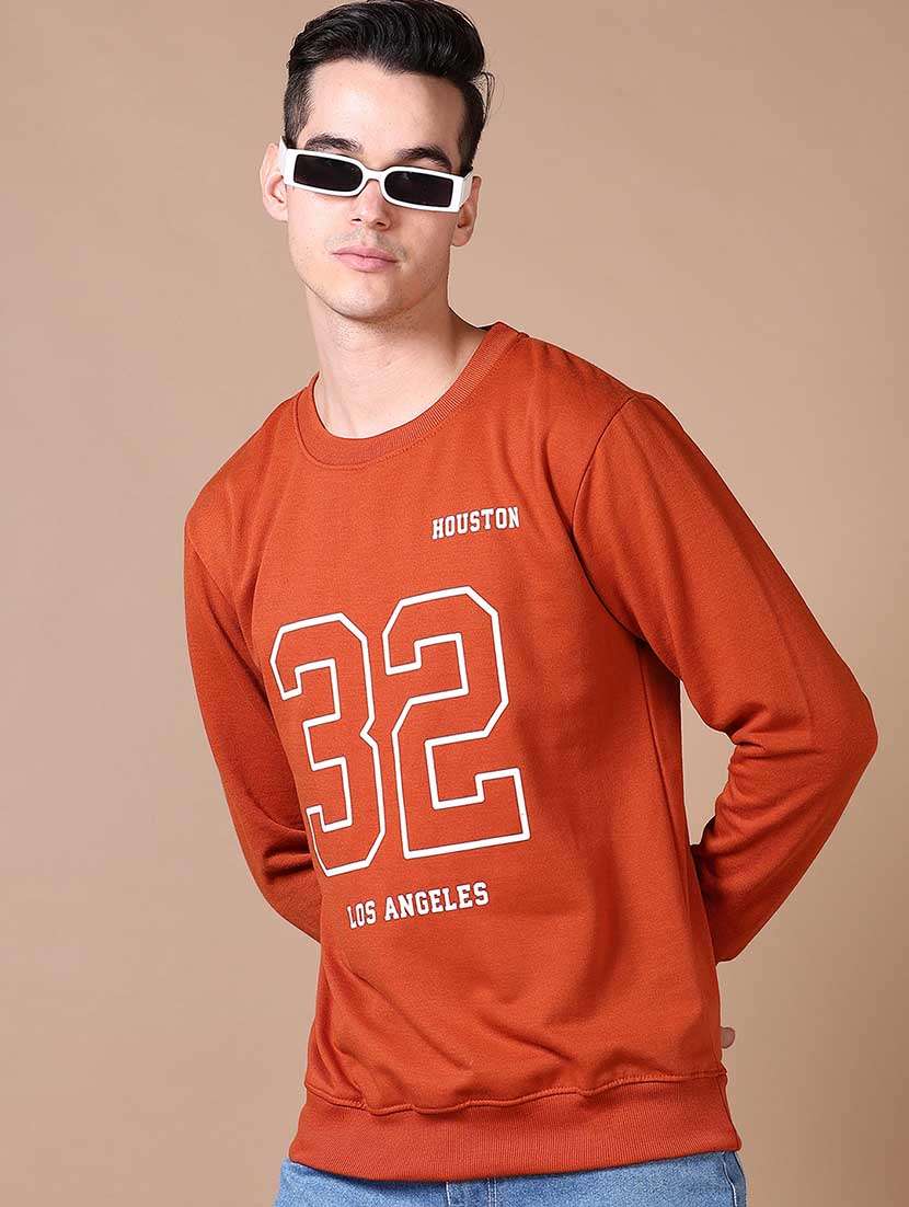 men front print long sleeves sweatshirt - 21636478 -  Standard Image - 2