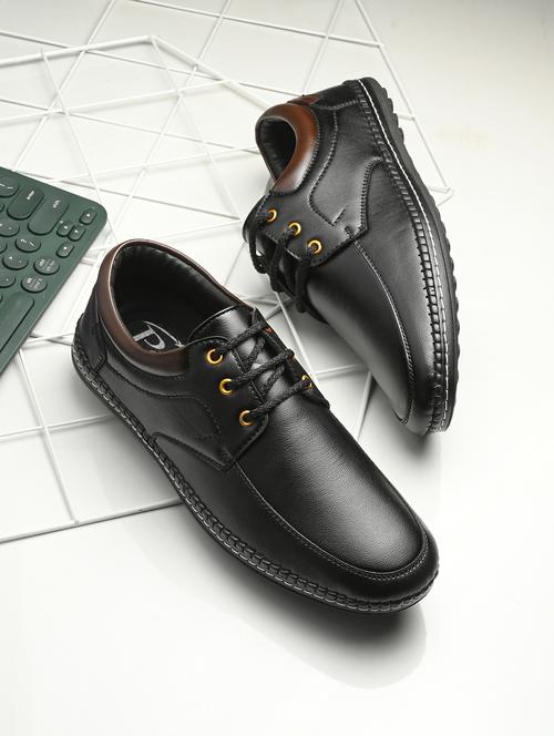 men black lace-up derby - 21636570 -  Standard Image - 0