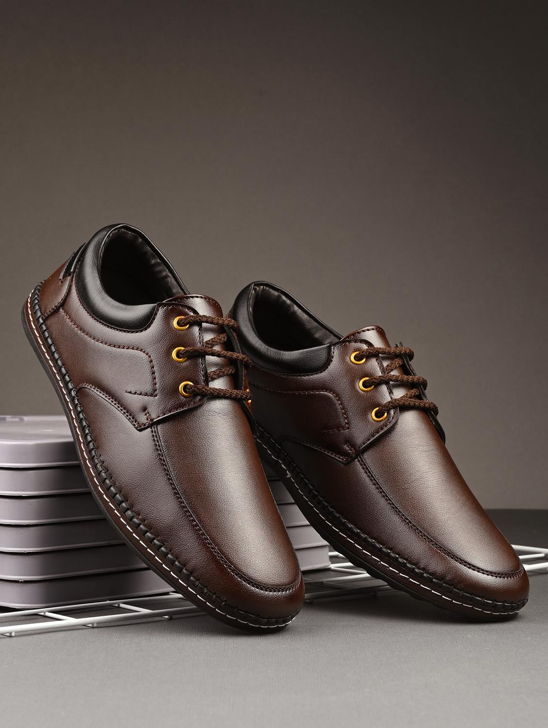 men brown lace-up derby - 21636571 - Zoom Image - 0