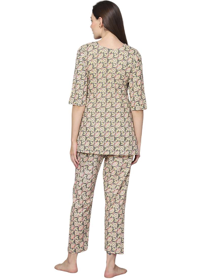 women printed cotton co-ord set - 21636602 -  Standard Image - 2