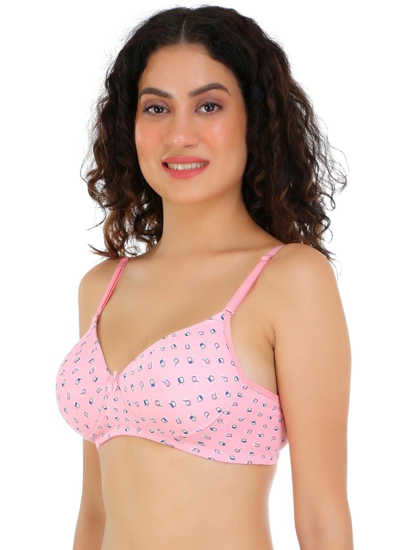 women printed full coverage t-shirt bra - 21636612 - Standard Image - 2