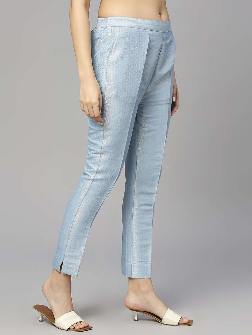 women mid rise solid tapered pant - 21636916 -  Standard Image - 2