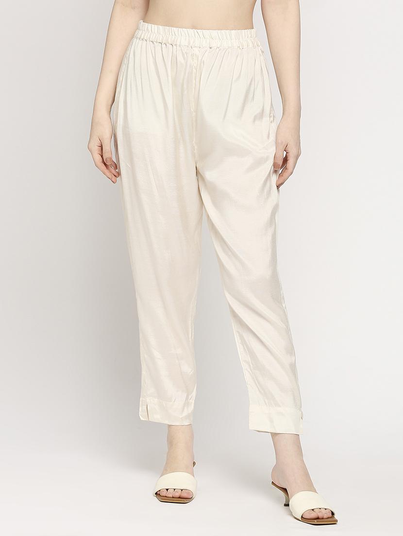 women mid rise solid tapered pant - 21636927 - Zoom Image - 0