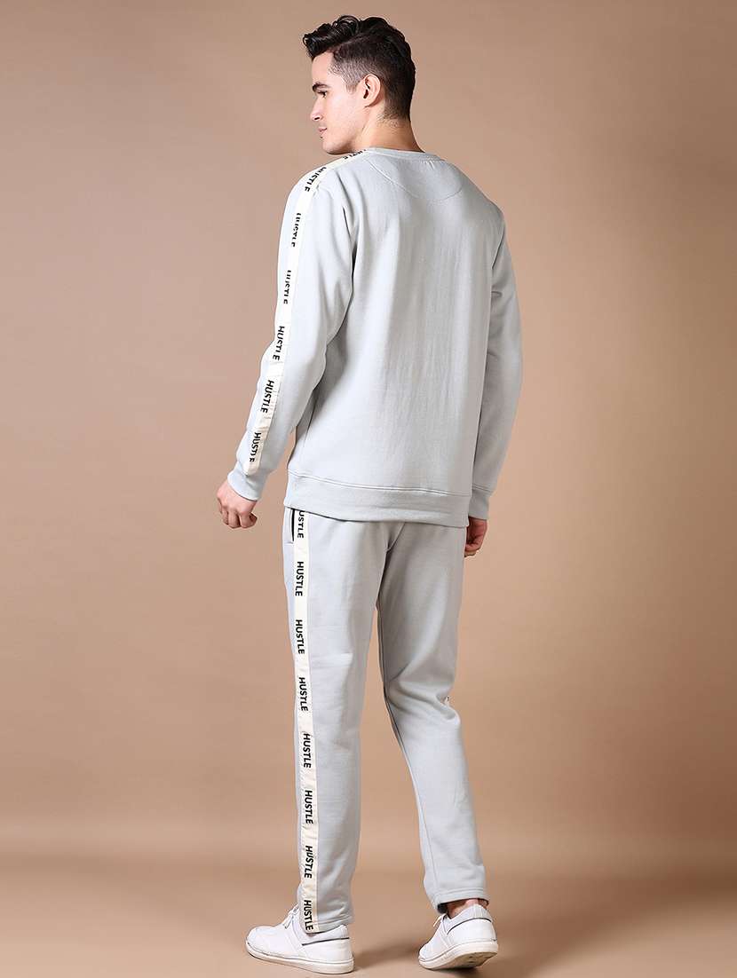 men solid full length track suit - 21636994 -  Standard Image - 2