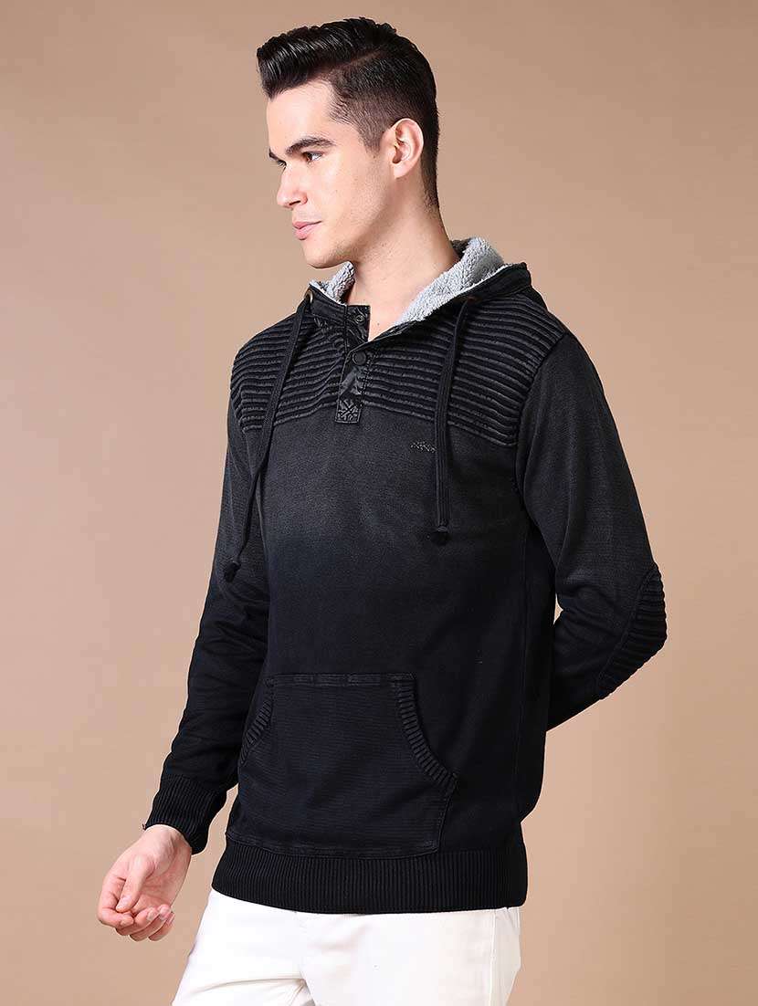 men solid hooded sweatshirt - 21637000 -  Standard Image - 2