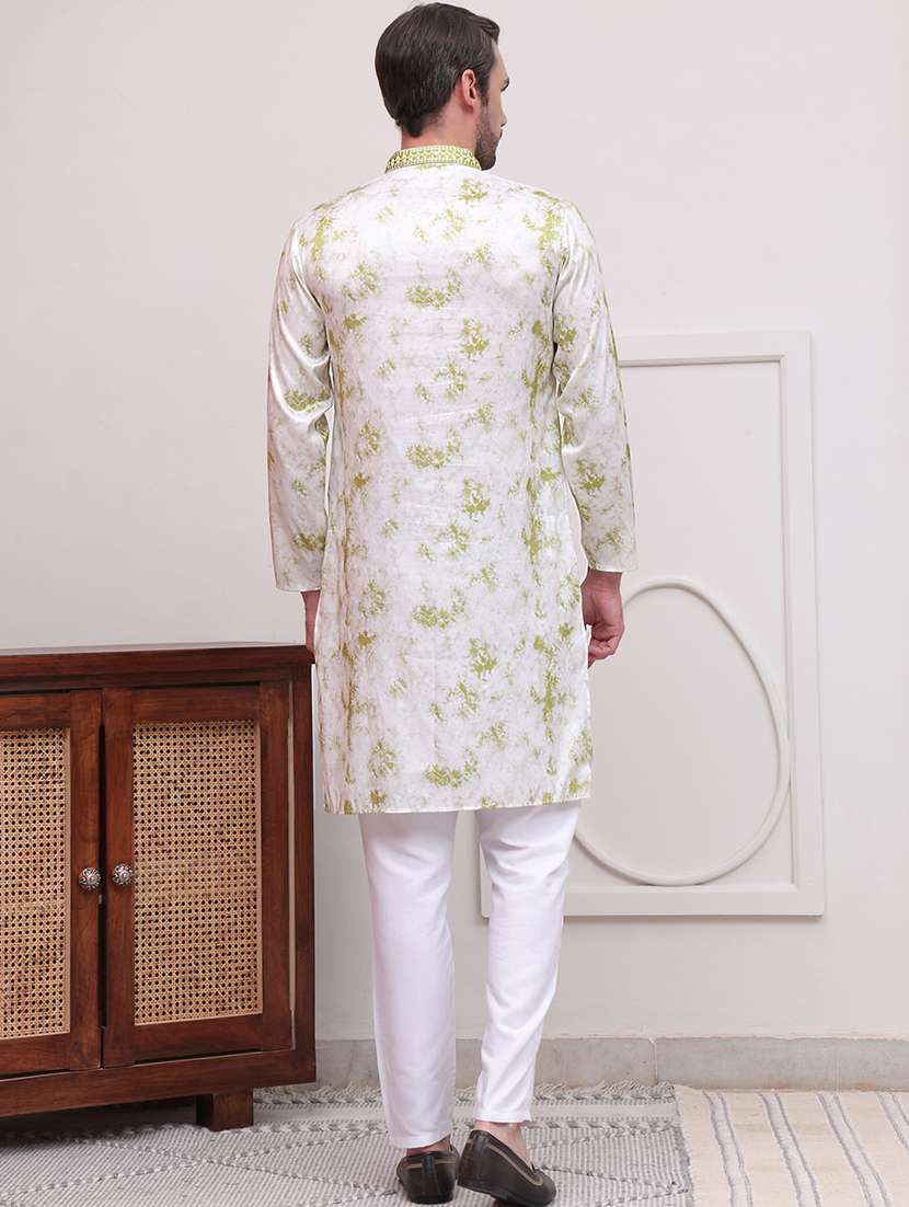 men embroidered kurta pyjama ethnic wear set - 21637050 - Standard Image - 2