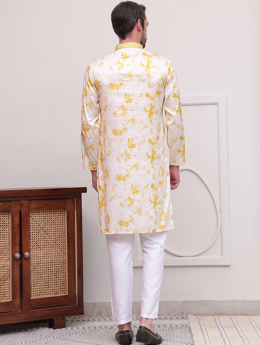 men embroidered kurta pyjama ethnic wear set - 21637052 -  Standard Image - 2