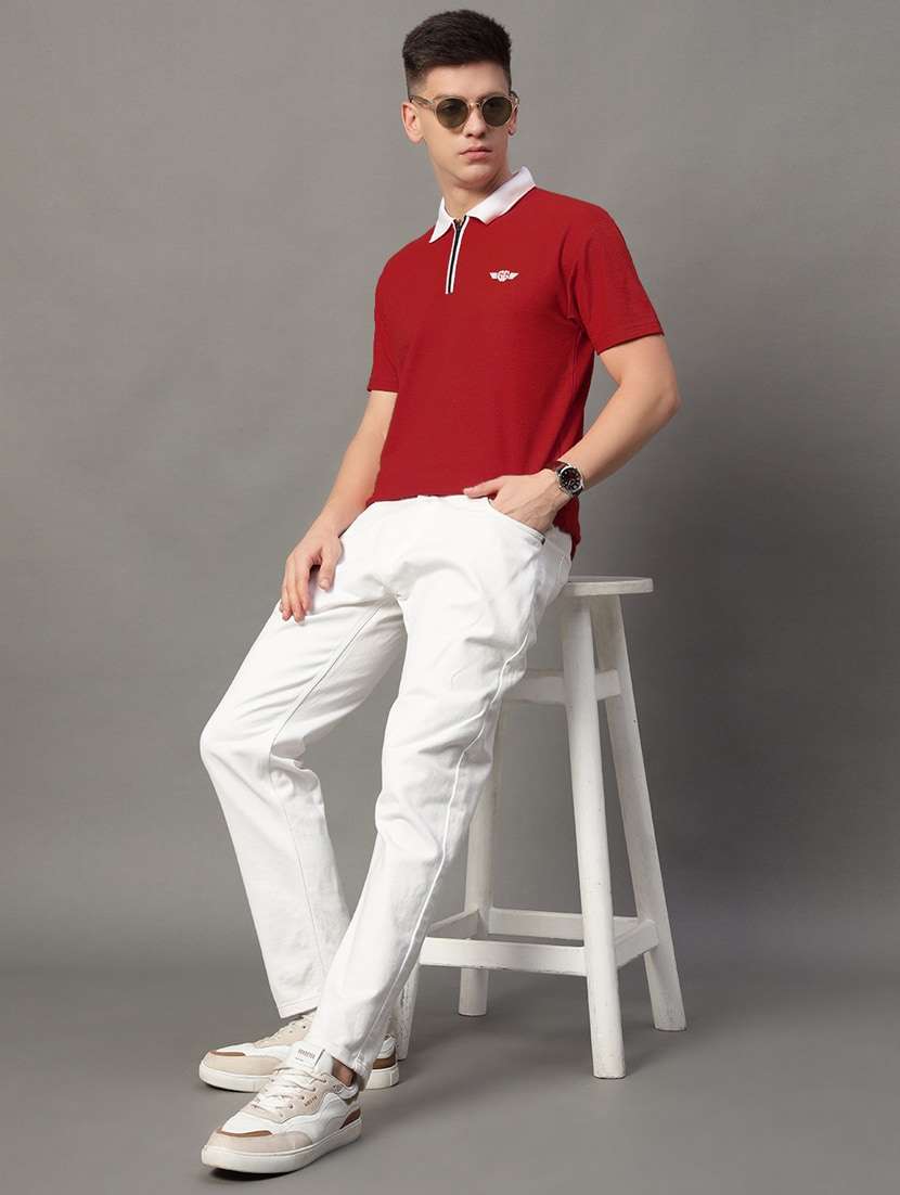 men regular fit back print polo t-shirt - 21638184 -  Standard Image - 2