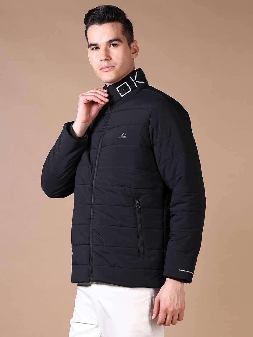 men solid long sleeve puffer jacket - 21638363 -  Standard Image - 2