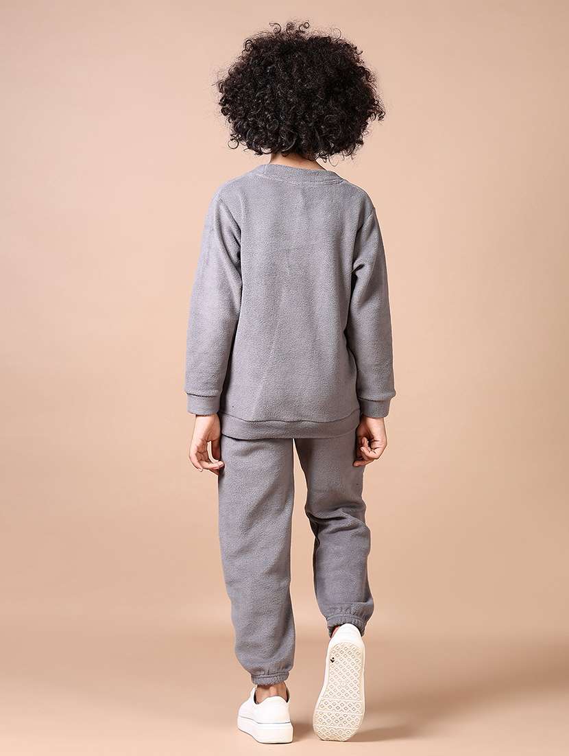 boys grey solid full length sets - 21638382 -  Standard Image - 2