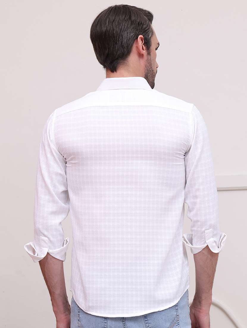 men regular fit textured casual shirt  - 21638587 -  Standard Image - 2