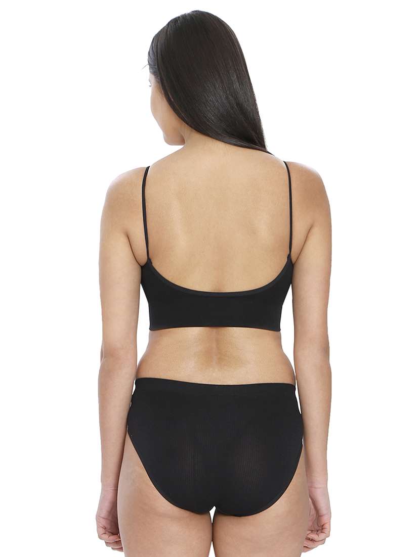 women solid bra and panty set - 21638612 -  Standard Image - 2