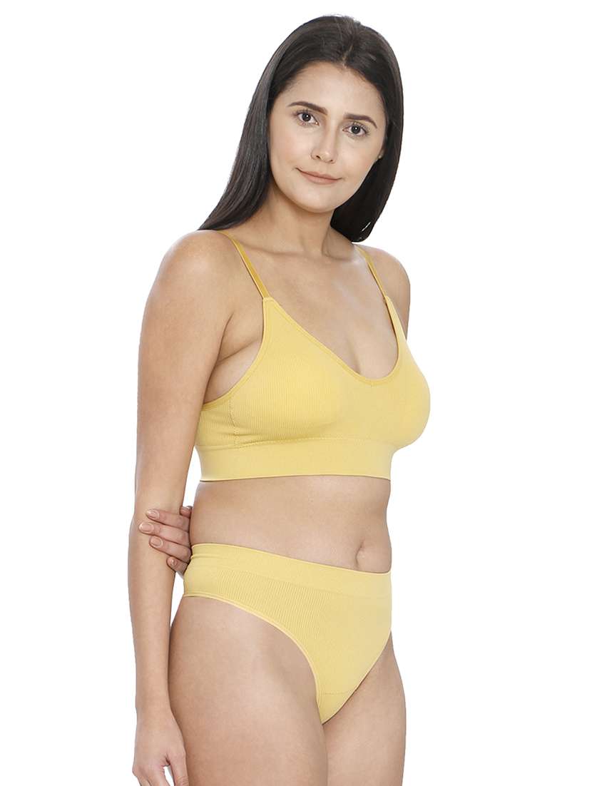 women solid bra and panty set - 21638630 -  Standard Image - 2