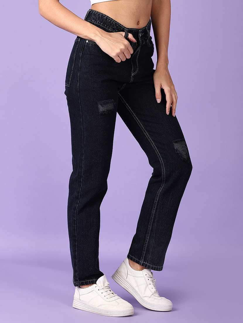 women denim ankle length jeans - 21638774 - Standard Image - 2