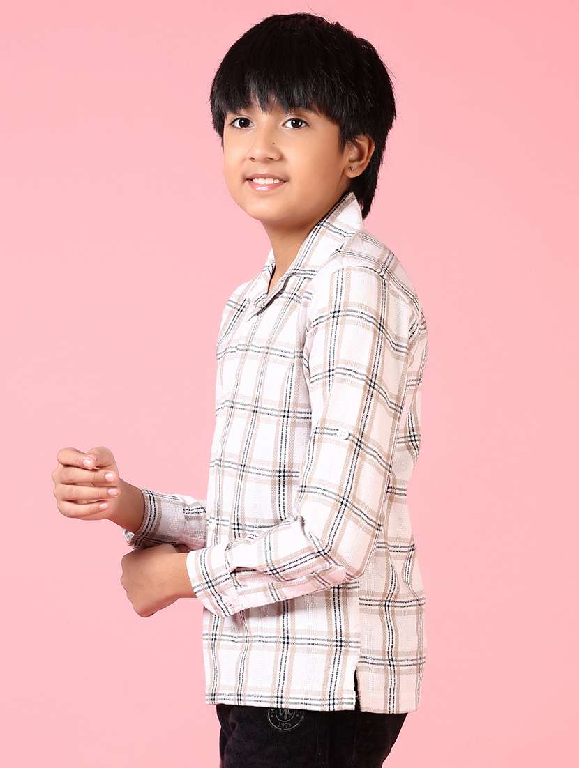 boys long sleeves checkered shirt - 21638779 -  Standard Image - 2