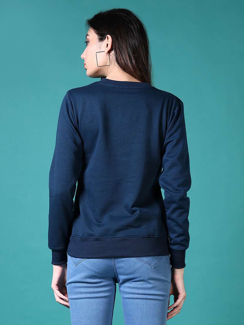 women front print long sleeve sweatshirt - 21638784 -  Standard Image - 2