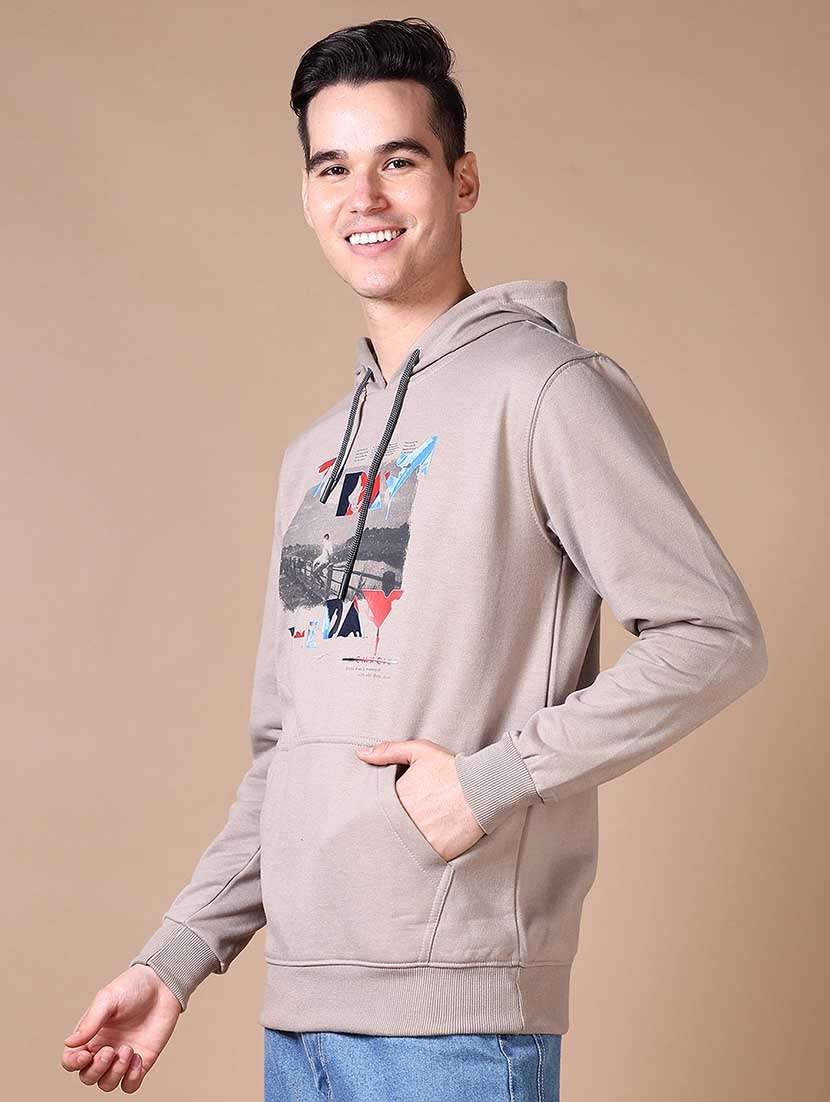 men chest print long sleeve sweatshirt - 21638813 -  Standard Image - 2