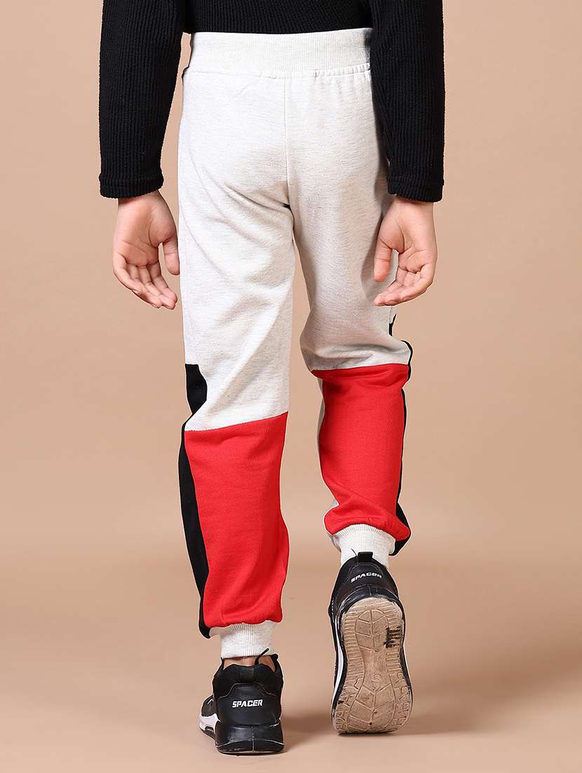 boys grey color block joggers - 21638818 -  Standard Image - 2
