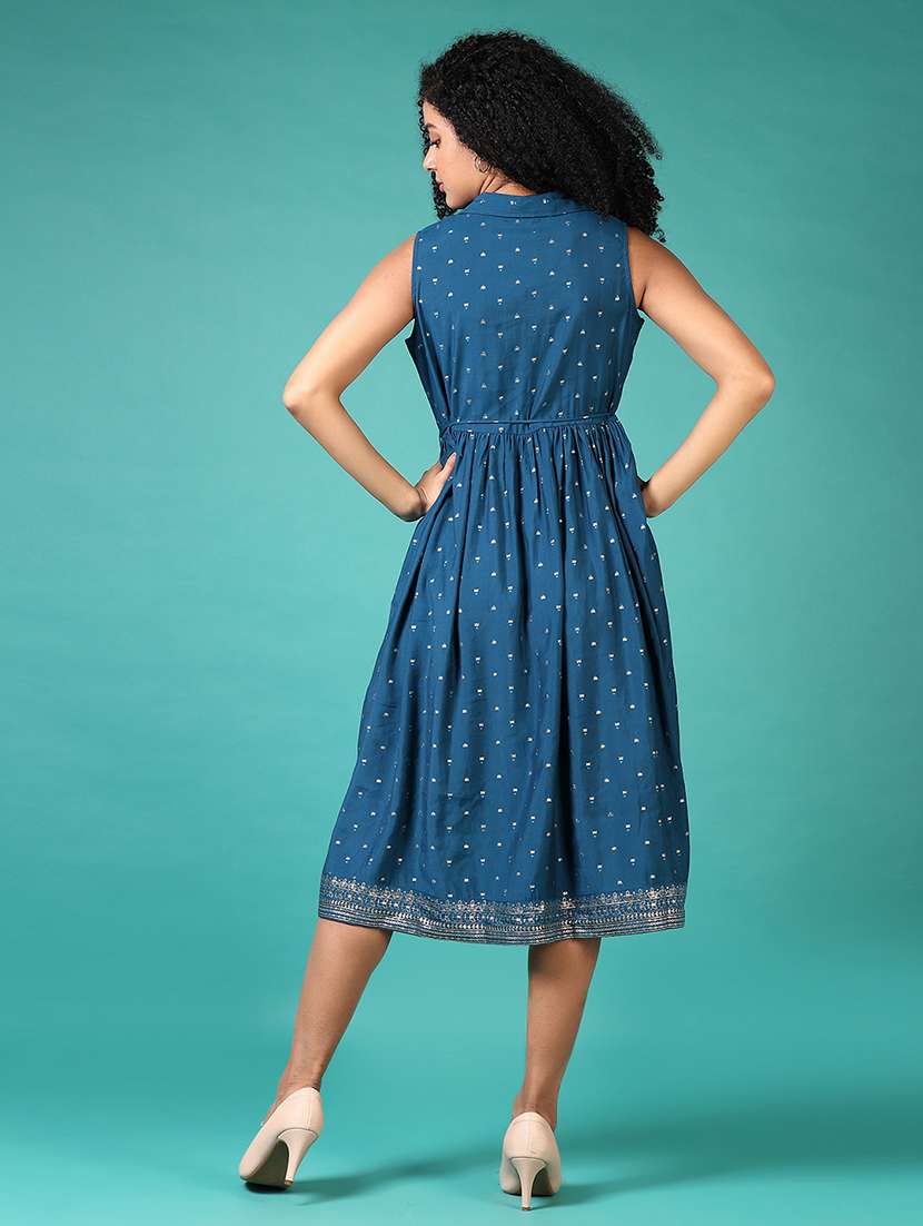 women self design a-line sleeveless ethnic dress - 21638819 -  Standard Image - 2