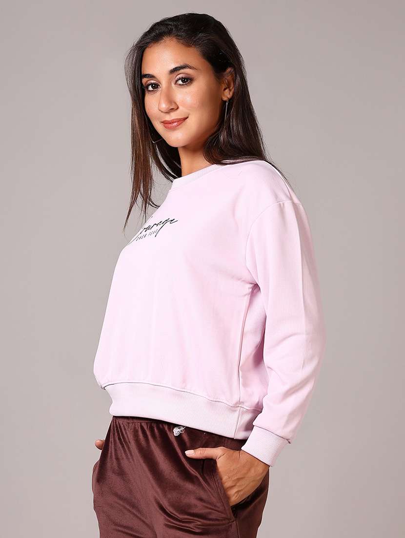 Women Chest Print Long Sleeves Sweatshirt - 21638845 -  Standard Image - 2
