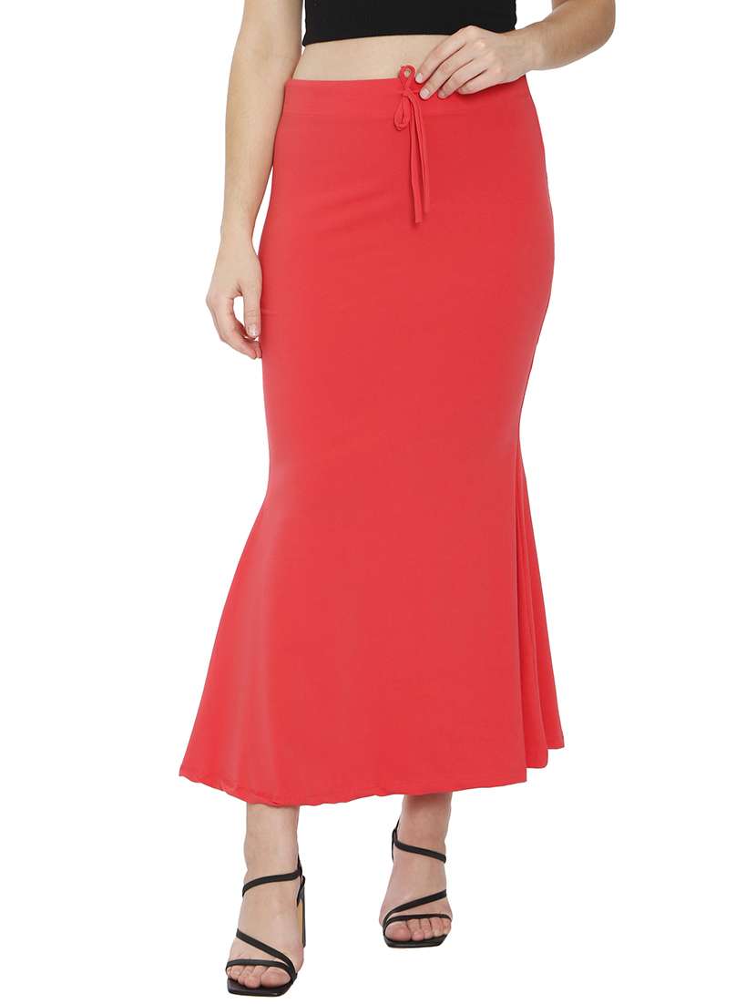 women red cotton blend saree shaper 