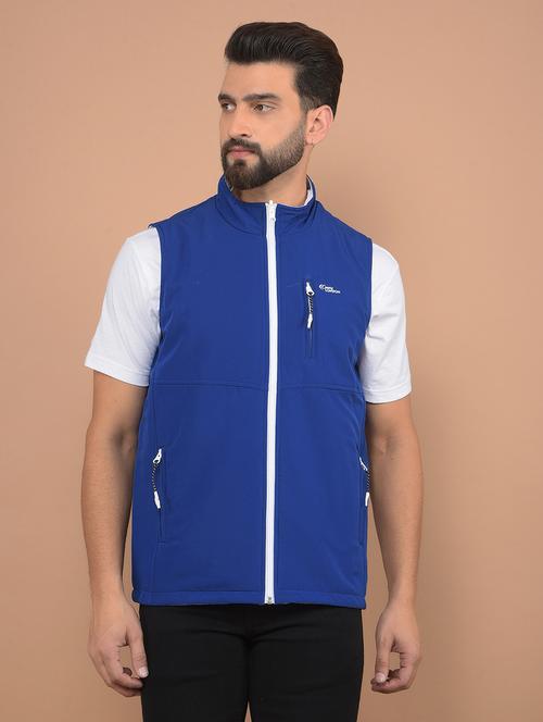 men solid reversible sleeveless jacket - 21639046 - Standard Image - 0