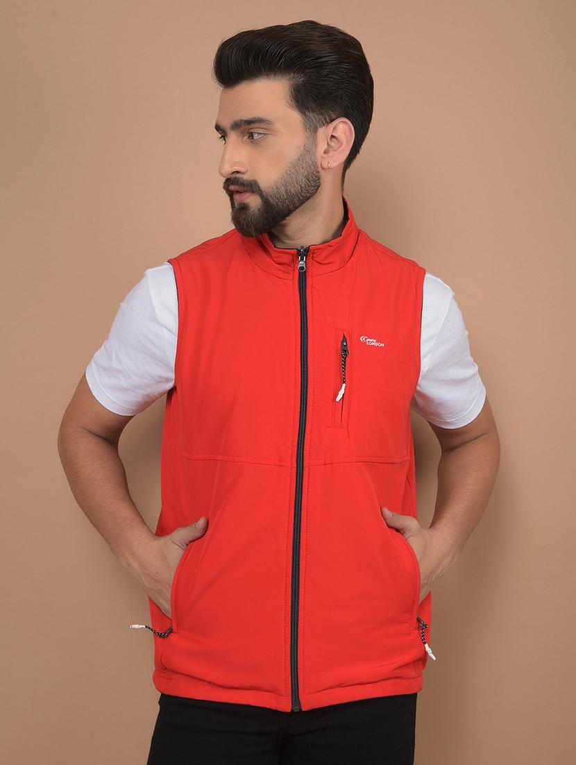 men solid reversible sleeveless jacket - 21639047 - Zoom Image - 0